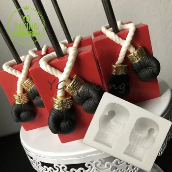 Dorica Boxerské Rukavice Silikónové Formy Fondant Čokoláda Plesne Cake Zdobenie Nástroje Kuchyňa Čokoládové Pečivo Príslušenstvo Pečenie