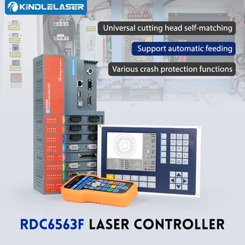 KINDLELASER Pôvodné Fiber Laser Radič Ruida RDC6563F Auto-kalibrácia Tri Osi Ovládanie pre 1064nm Vlákniny Rezací Stroj