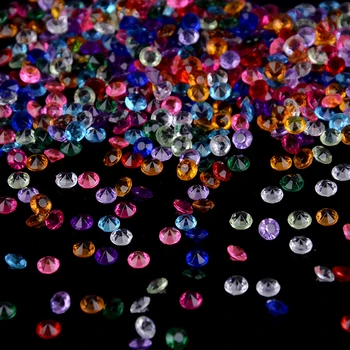 1000pcs Falošné Crystal Gem Váza, Záhrada Kameň DIY Diamond Nechtov Telefón Prípade Tabuľka Farebné Konfety Crystal Záhradné Dekoračné Kamienky