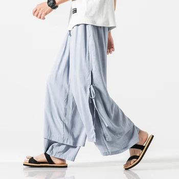 Čínske Tradičné Kung Fu Wushu Nohavice, Oblečenie pre Mužov, Mužov Bielizeň orientálnou Cargo Nohavice Nohavice