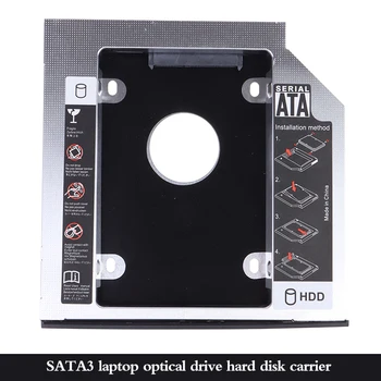1Pc 9.0 mm 9,5 mm 12,7 mm Hliníkový HDD Caddy SATA 3.0 Notebook Optická jednotka Pevný Disk Bay Univerzálny SSD (Solid State Drive) Držiak