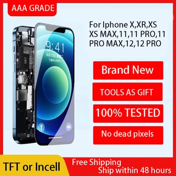 A+++ Vysoko Kvalitný Lcd Displej Veľkoobchodné Ceny TFT Incell Displej Pre iPhone X XS Max XR 11 12 Pro Max Obrazovke Náhradné