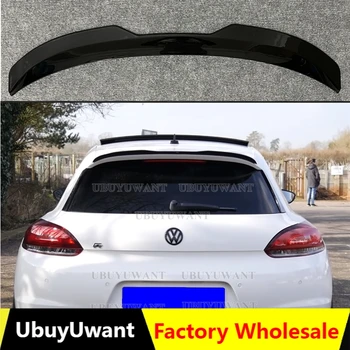 UBUYUWANT Kvalitný ABS Plast Farba Lesklý Čierny Zadný Strešný Pery Spojler pre Volkswagen Scirocco 2009 - 2019 (nie pre R)