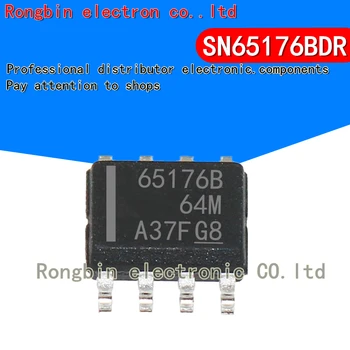 10PCS SN65176B SN65176BDR 65176B SOP8 SMD Ovládač čip, vysielač IC čip