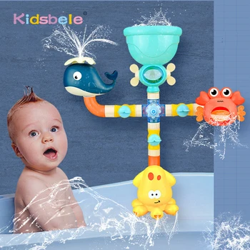 Detská Kúpeľ Hračky Vody Hru Žirafa Krab Model Batérie, Sprcha Sprej Pre Deti Plávanie Kúpeľňa Lete Brinquedo