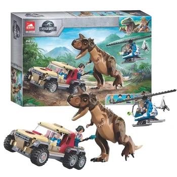 Nové Jurassics Dinosaur World 60133 Naháňa Carnotaurus Model Zvierat Stavebné Bloky pre Deti Hračky Kompatibilný s Bábiky S 76941