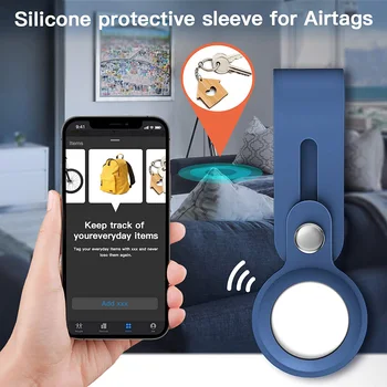 Pre Apple Airtag Silikónové Ochranné puzdro Pre Apple Locator Tracker Anti-stratené Zariadenie Keychain Chránič Rukáv Kryt Pre Airtags