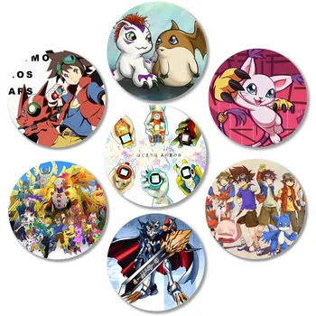 Digimon Brošňa Chlapci Dievčatá Cosplay Odznak Na Oblečenie Batoh Anime Doplnky, Dekorácie Pin Šperky
