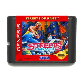 Street Hnevu 16 Bit Hra Karty Pre Sega Mega Drive & Sega Genesis