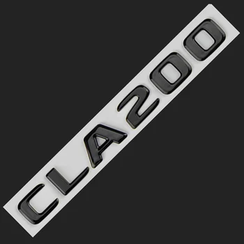 3d ABS Black Chrome Listy Pre Auto Zadný Kufor, Znak, Odznak Nálepky CLA 200 C118 C117 Mercedes CLA200 Príslušenstvo