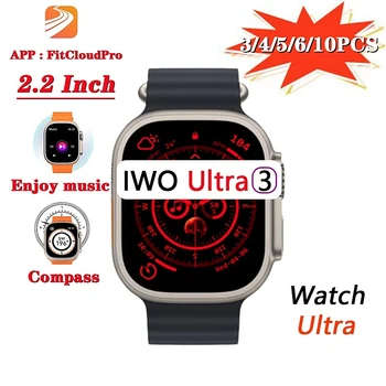 IWO Ultra 3 Smart Hodinky s Remienkom Zámok Ženy Muži 49 mm, 2.2 palcový HD Displej, NFC Kompas Hry, Športové Fitness Série 8 Smart hodinky