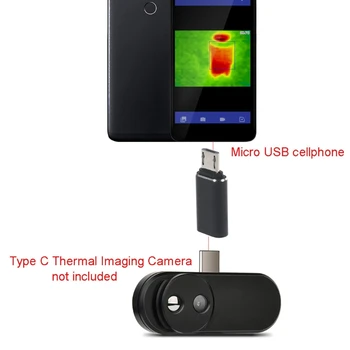E8BA Typ C Female to Male Micro USB Adaptér Previesť Adaptér Converter Konektor Vhodný pre mobilný telefón, Mobilný Telefón, Tablet