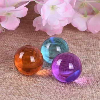 1pc Crystal Ball Roztomilý Crystal Ball Vzácnych Prírodných Magické Gule, Gule Gule Crystal Plavidlá Dekor