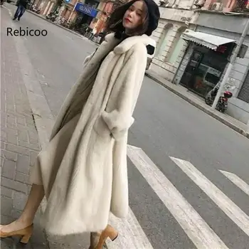 zimné nové kožušiny vrchné oblečenie ženskej módy farbou dlhú srsť srsť high-end teplé Noriek kožušiny bunda, kabát, Vetrovka Ženy