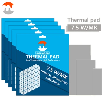 Teplo Vykonávanie Tepelných Pad Reálne 7.5 W/mk Pre Počítač, Notebook, GPU VGA Karty CPU Chladič na Chladenie Vodivé Silikónové Mazivo List
