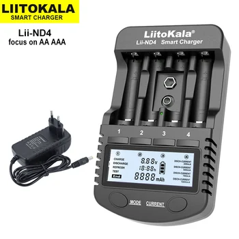 LiitoKala Lii-ŽÚ4 NiMH/Cd AA AAA Batériu Bateery Nabíjačku LCD Displej a Test Kapacita Batérie 9V Batérie.