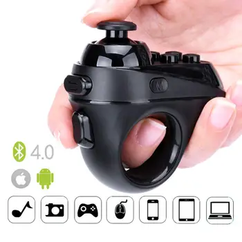 R1 Diaľkové Ovládanie Bluetooth 4.0 Wireless Gamepad Krúžok tvar Ovládača VR Ovládači pre systém iOS, Android Smartphony PC Tablety