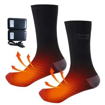 Zimné Elektrické Vyhrievané Ponožky 4000mah Nabíjateľná Teplej Polovici Teľa Kúrenie Ponožky Sport 3 Rýchlosti, Teploty, Nastavenie Nohy Teplejšie