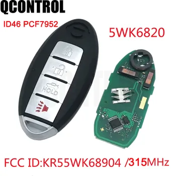 QCONTROL 3+1/4 Tlačidlá 315MHz s ID46 Čip Keyless Entry Smart Remote príveskom Pre Nissan Teana 2009,2010.2011,2012