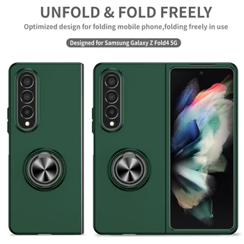 Drop Ochrany Prst Prsteň Skladacie Prípadoch pre Samsung Galaxy Z Násobne 4 5G Fold4 Fold3 Fold2 Fold 2 3 Anti-Slip Prípade mobilného Telefónu