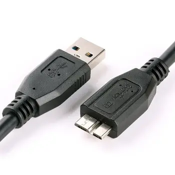 30 CM Čierne Mini Prenosné USB 3.0 Male A-Micro B Dátový Kábel Kábel Viesť Drôt Na Externý Pevný Disk, Disk