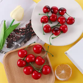 20Pcs Falošné Cherry Umelé Ovocie Model Pena Cherry Ornament Plavidlá, Rekvizity Party Dekor Domáce Dekorácie