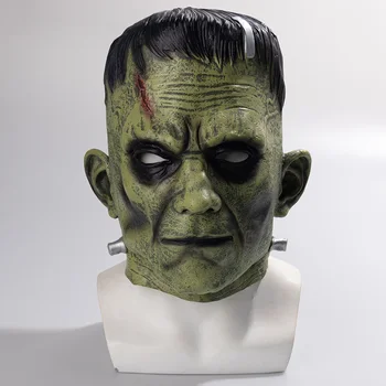 Horor Frankenstein Masky Cosplay Halloween Karneval Maškaráda Strany Kostýmy, Rekvizity Plnú Tvár Latex Masques