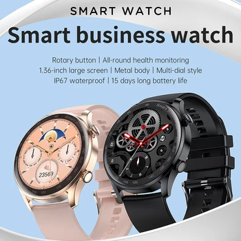 2022 Nové 390*390 HD pixel Smart Hodinky Ženy Muži Nepremokavé Inteligentný Náramok Fitness tracker Bluetooth hovor Smartwatch Športové hodinky