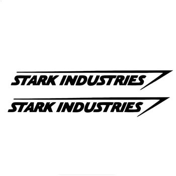 20 cm*3 cm 2 Ks Stark Industries karosérie Pruhy Nálepky Vinyl Kotúča, pre Iron Man Auto Stying Jdm Racing