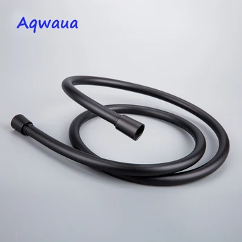 Aqwaua Čierne PVC Sprchové Hadice Inštalatérske Hadica 1,5 m Pre Kúpeľňa Príslušenstvo Rúry Konektor Sprcha Rúry