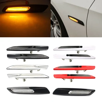 2 ks/Pár Auto Bočné Obrysové Svetlá Žltá dióda LED Svetlo Pre BMW E90 E60 F10 E81 E82 E87 E88 E91 E92 E93 E61, E39 1 3 5 Série