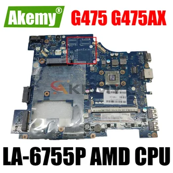 Pre Lenovo G475 G475AX notebook doske Doske LA-6755P základná doska AMD CPU DDR3 HD6370M 1GB bol 100 plne testované