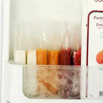 100x DIY Ice Cream Ice Lolly Samostatne Tesnenie Formy Tašky Ice Taška Zásobník na Jednorazové