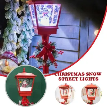 2022 Scény Street Light Vonkajšie Krajiny Veľká Železná Ulici v Teple Vianočné Svetelné Umenie Dekorácie L0T0
