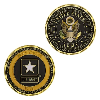 USA Armády 1775 Najväčšiu Armádu Na Svete 1 KS Vojenských Mince Výzvou Mince pozlátená Pamätná Minca