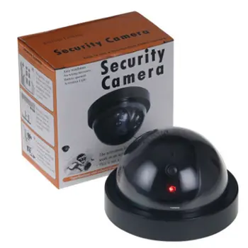 Falošné Figuríny Kamera Dome Interiérová Vonkajšia Simulácia Fotoaparát Home Security Dohľadu Simulované Fotoaparát Led Monitor