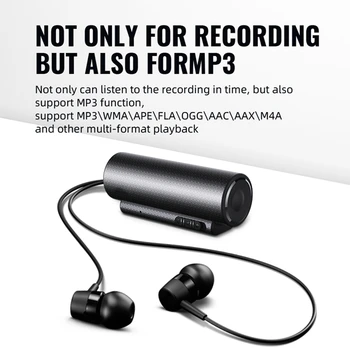Magnetické Hlasový Záznamník Jedným z Kľúčových Nahrávanie Zvuku Professional Mini Diktafón 500 Hodín Nepretržitého Záznamu WAV/MP3 Pero Nahrávač