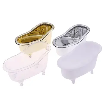 Mini Vaňa Mydlo Jedlo Držiteľ Dekorácie Malé Miniatúrne Darček make-up Úložný Box na toaletný stolík kúpeľňové Doplnky Počítadlo Sprcha
