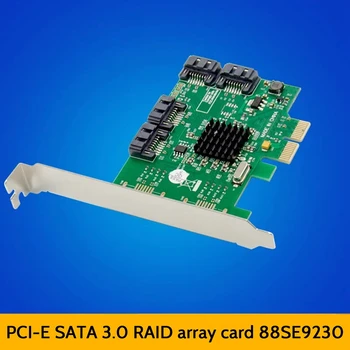 PCIE 4 Port Rozširujúca Karta RAID SATA 6 G Pevný Disk Adaptér Konverzie Karta Marvell 88SE9230 Čip Stúpačky Karty