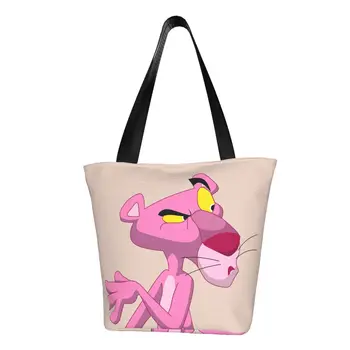 Pink Panther Polyester vonkajšie dievča, kabelka, žena nákupná taška, taška cez rameno, plátené tašky, darček taška