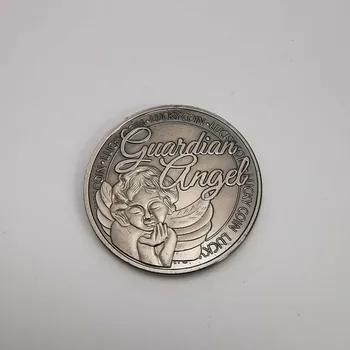 Ruský Anjel Strážny Medaila Šťastie Mince Zahraničné Mince Four Leaf Clover Šťastie, Lásku Prajem Retro Pamätné Strieborné Mince