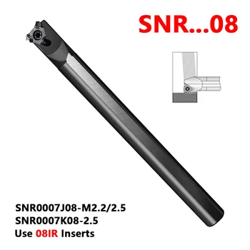 SNR SNR0007J08 SNR0008K08 SNR0007K08 CNC Vnútorný Závit Otáčania Nástroja Rod Sústruh rezného Nástroja Držiteľa Používať 08IR Karbidu Vložky