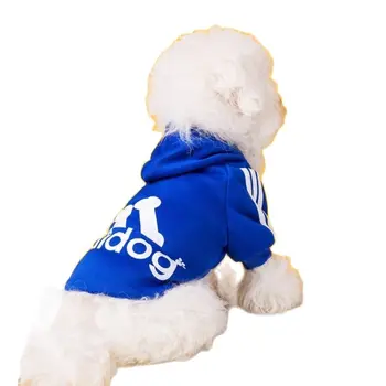 Adidog Psie Oblečenie na Jeseň a Zimu Pet Oblečenie, Zlatý Retriever Labrador Teddy Luxusný Veľký Pes Šteňa Teplý Kabát s Kapucňou Sveter