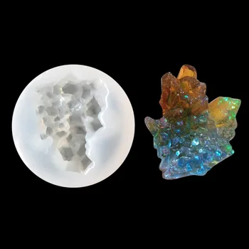 1pcs UV Živice Šperky Kvapalné Silikónové Formy Simulácia Kameň 3D Crystal Živice Formy Pre DIY Vyzdobiť, Takže Šperky, Prívesok