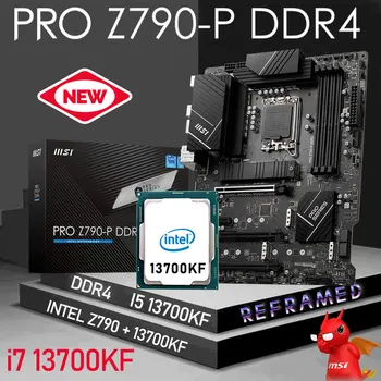MSI PRO Z790-S DDR4 Doske LGA 1700 S procesorom Intel Core i7 13700KF Procesor Auta Z790 Doske Combo i7 13700KF CPU M. 2 128 GB