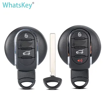 3/4 tlačidlá Smart Remote Kľúča Vozidla Shell Fob puzdro Pre BMW Mini Cooper Clubman F54 F55 F56 F57 F60 2014-2018 s malý nôž