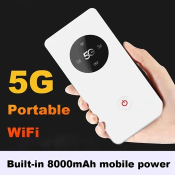 5G Wifi Prenosné 5G Mifi Smerovač Bezdrôtovej Prenosné Vreckové Wifi Mobile Hotspot Vstavané 8000Mah Pre Auto Wifi Router Moc