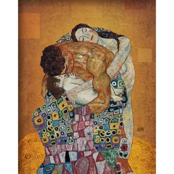 Spálňa Plátno Umenie Portrét Olejomalieb Gustav Klimt Rodiny Reprodukcia Žena Romantické Kresby Na Stenu Dekor Ručné