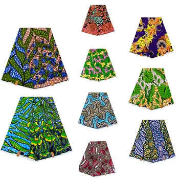 Nové Africkej Tlače Textílie Vosk Patchwork Šijací Materiál Ankara Šaty umelecké Diela Príslušenstvo 100% Reálne Bavlna Remesiel Materiálov 6Yards