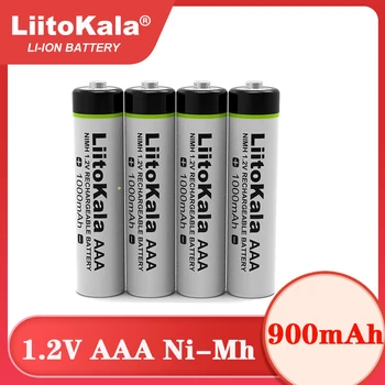 LiitoKala Pôvodné AAA 900mAh NiMH Batérie 1.2 V Nabíjateľná Batéria pre Baterky, Hračky,diaľkové ovládanie
